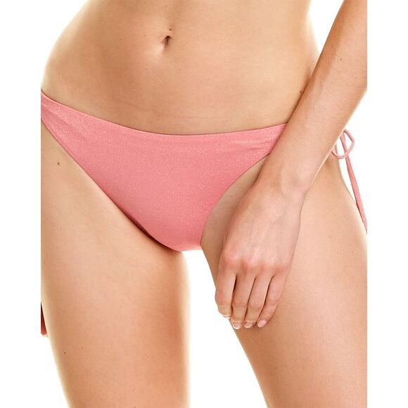 Pq Swim Womens Tie Teeny String Bikini Bottom, Pink - Picture 1 of 3